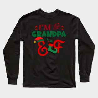 Awesome i’m the grandpa elf christmas family matching Long Sleeve T-Shirt